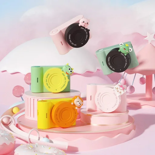 Gyerekeknek szóló digitális fényképezőgép C5 48Mpix, érintőképernyő, WiFi Dinoszaurusz - 8