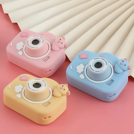 Gyermekeknek szánt digitális fényképezőgép C11 Malac sárga - 4