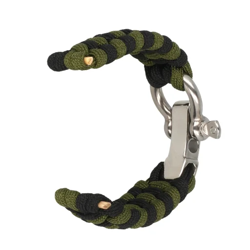 Univerzális nylon hurokszíj 22mm dizájn 1 zöld-fekete - 1