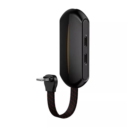 Baseus Adapter Gamo L47 - Lightning apa csatlakozó 2xLightning + 3,5 mm jack anya csatlakozó - 2A (CALL47-01) fekete - 1