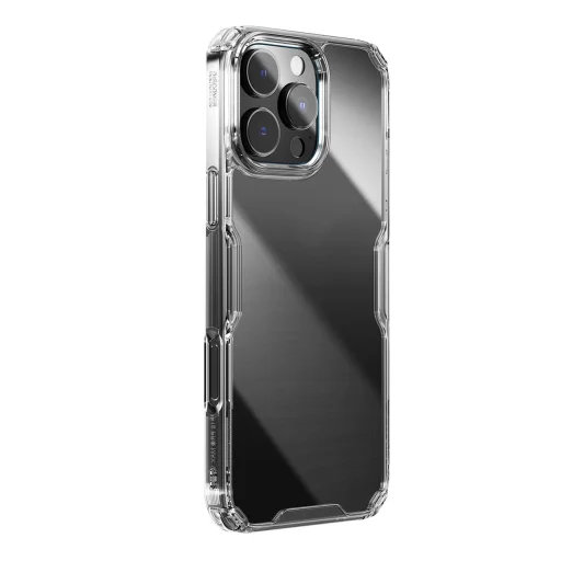 Nillkin Nature Pro tok iPhone 16 Pro - átlátszó és fehér - 3