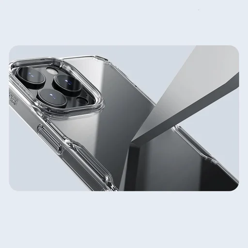 Nillkin Nature Pro tok iPhone 16 Pro - átlátszó és fehér - 10