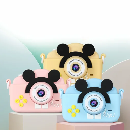 Gyerek digitális fényképezőgép C13 Egér rózsaszín - 3