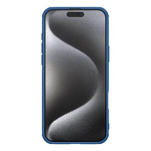 Nillkin Super Frosted Shield Pro Mágneses tok iPhone 16 Pro-hoz - kék - 3