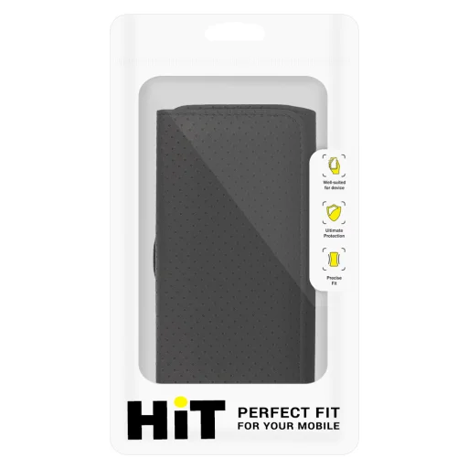 HIT Belt Holster (MÉRET XL) iPhone 15 Pro Max/Samsung A54 5G/A52/S24 Plus/S20 FE tok design 4 fekete (167x83 mm) - 8