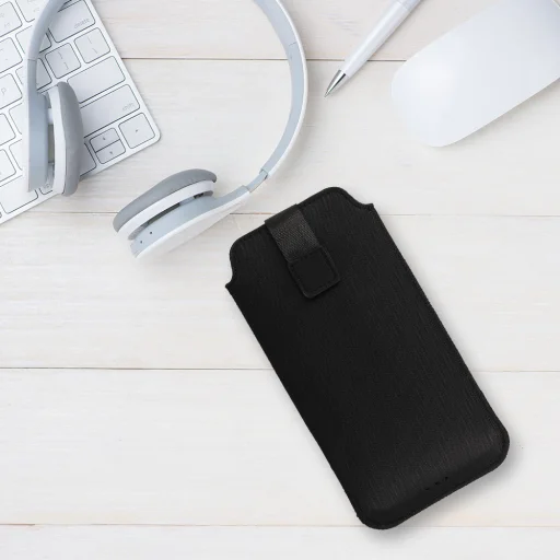 HIT Pouch tok (méret XL) iPhone 14/14 Pro/iPhone 15/15 Pro/Samsung S23/S23 Plus/S24/S24 Plus/A15/A54 5G design 1 fekete - 6