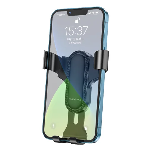 Borofone BH74 Rock gravity szellőzőre erősíthető autós telefontartó fekete - 3