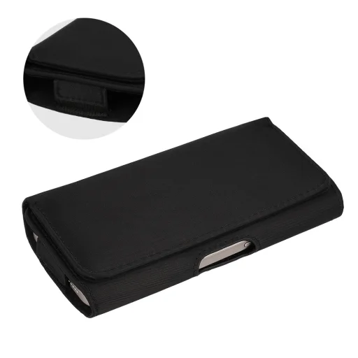 HIT Övre csatolható tok (XL MÉRET) az Iphone 15 Pro Max/Samsung A54 5G/A52/S24 Plus/S20 FE készülékekhez, design 1 fekete (167x83 mm) - 5