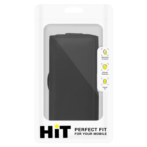 HIT Övre csatolható tok (XL MÉRET) az Iphone 15 Pro Max/Samsung A54 5G/A52/S24 Plus/S20 FE készülékekhez, design 1 fekete (167x83 mm) - 8