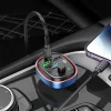 Borofone Transmitter FM BC47 Might MP3, Bluetooth - 2xUSB + Type C - QC 3.0 18W PD 30W kék thumbnail