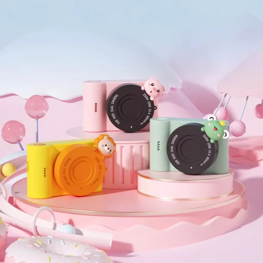 Digitális fényképezőgép gyerekeknek C5 48Mpix, érintőképernyő, WiFi oroszlán - 5