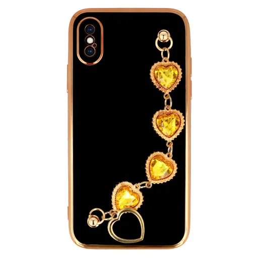 Trend fliptok iPhone X/XS design 2 fekete tok - 2