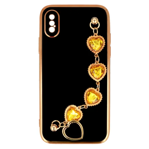 Trend fliptok iPhone X/XS design 2 fekete tok - 4