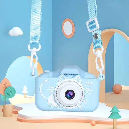 C9 Macska kék digitális kamera gyermekeknek - 4