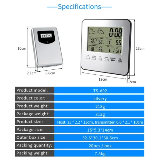 Időjárás állomás TS-A92 - 6