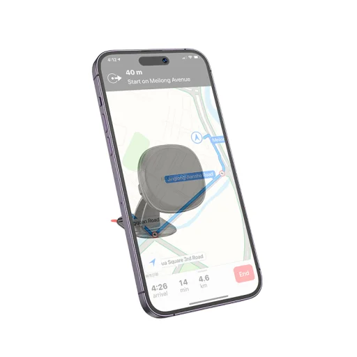 Borofone BH103 Cloud mágneses autós telefontartó, fekete, ragasztható talp - 3