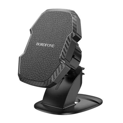 Borofone autós tartó BH111 Adelante mágneses, ragasztós talppal fekete - 1