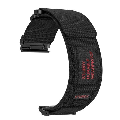 Nylon hurok Garmin 26mm-hez, design 1 fekete - 2