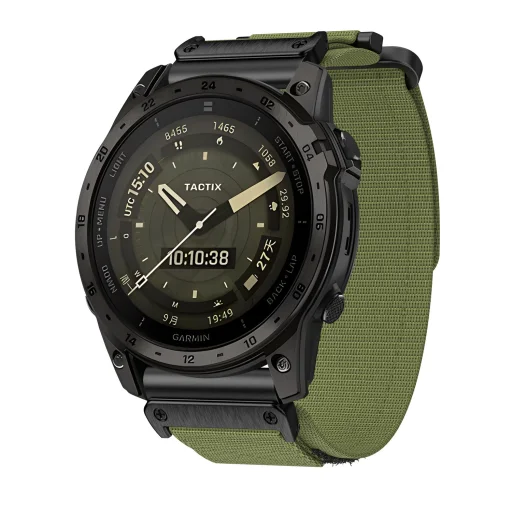 Nylon hurkos Garmin szíj 26mm design 1 zöld - 3