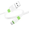 Borofone kábel BX89 Union - USB to Micro USB - 2,4A 1 méter fehér-zöld - 3