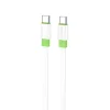 Borofone Kábel BX89 Union - Type C to Type C - PD 60W 1 méter fehér-zöld thumbnail