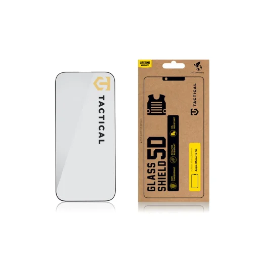 Tactical Glass Shield 5D Apple iPhone 16 Pro fekete üvegfólia - 2