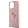  iPhone 16 Pro Max Pink Guess PU Fixed Glitter 4G Metal Logo tok thumbnail