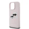  iPhone 16 Pro Max Karl Lagerfeld Liquid Silicone Double Heads MagSafe tok Pink - 4