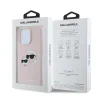  iPhone 16 Pro Max Karl Lagerfeld Liquid Silicone Double Heads MagSafe tok Pink - 6