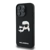  iPhone 16 Pro Max Fekete Karl Lagerfeld Liquid Silicone Double Heads MagSafe tok thumbnail