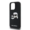  iPhone 16 Pro Max Fekete Karl Lagerfeld Liquid Silicone Double Heads MagSafe tok thumbnail