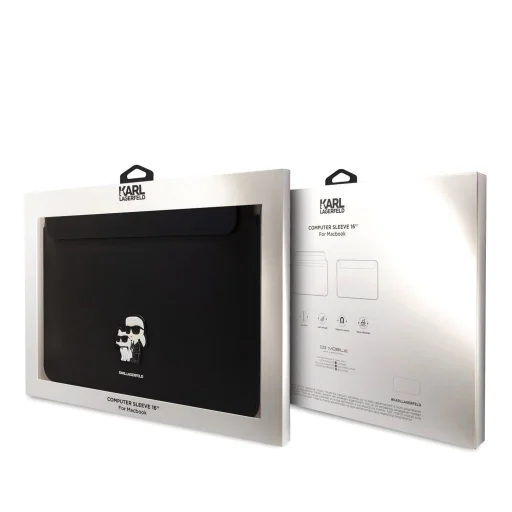 Karl Lagerfeld Saffiano Karl és Choupette Laptop Sleeve 15/16" Fekete - 4
