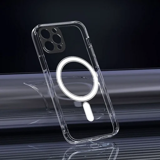 Clear Mag Cover (MID) tok kompatibilis MagSafe technológiával iPhone 11 Pro Max-hoz, átlátszó - 5
