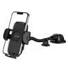 Tech-Protect V3 hosszú karos autós telefontartó szélvédőre/műszerfalra - Fekete thumbnail