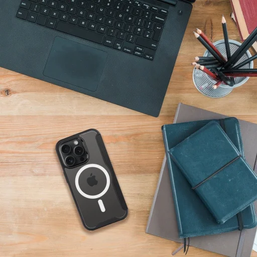 SMART MAG Book tok iPhone 12 Pro kompatibilis MagSafe fekete - 4