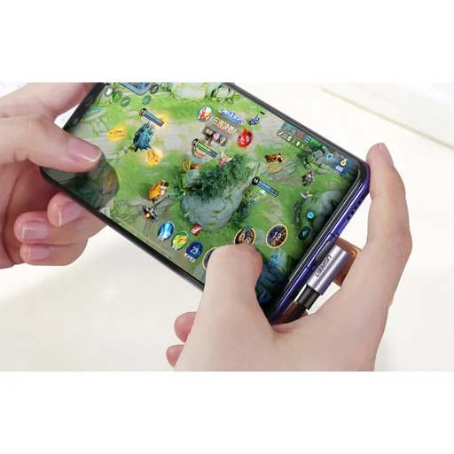 Ugreen US255 USB-C to USB-C kábel, 3m, 60W, szögletes (fekete) - 7