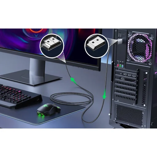 DisplayPort to HDMI kábel Ugreen DP119, 4K 60Hz, 3m (fekete) - 3