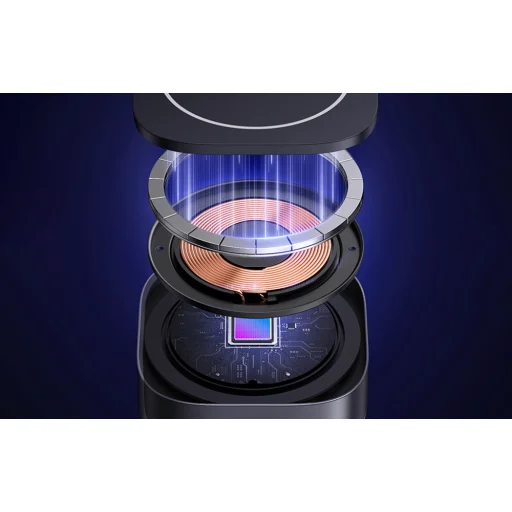 Qi indukciós töltő 2 az 1-ben iPhone és AirPods készülékekhez, Ugreen W256, 20W (fekete) + USB-C - USB-C kábel 1m - 6