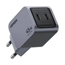 Ugreen Nexode Pro 45W hálózati töltő, 2x USB-C (szürke)