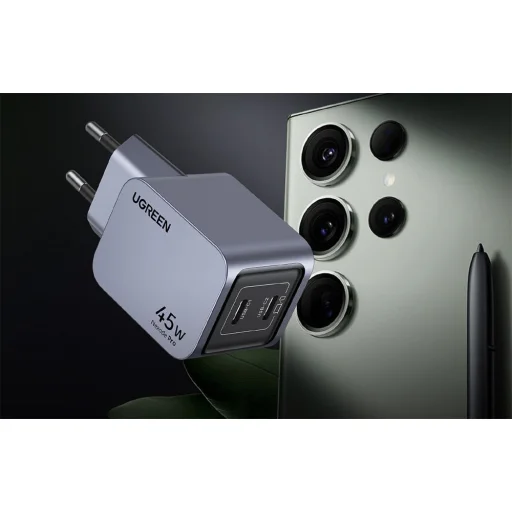 Ugreen Nexode Pro 45W hálózati töltő, 2x USB-C (szürke) - 7