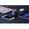 Hálózati töltő Ugreen Nexode Air 100W, 3x USB-C, USB (szürke) thumbnail