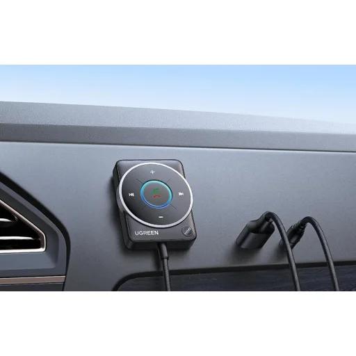 Bluetooth 5.4 adapter Ugreen CM723, USB + 3.5mm mini jack, beépített mikrofonnal (fekete) - 3