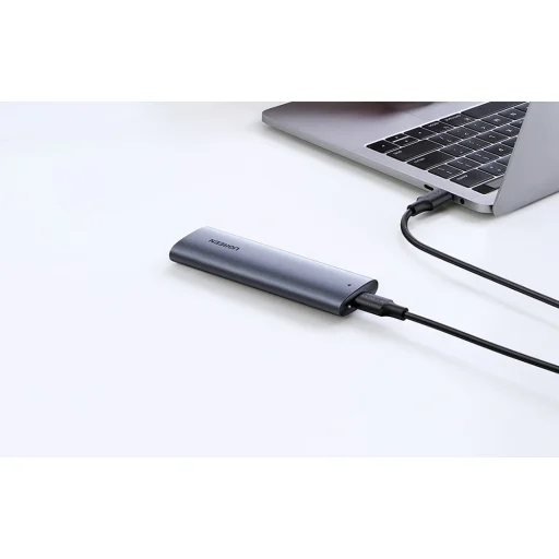 UGREEN CM400 M.2 B-Key merevlemez ház, NGFF, SATA (szürke) - 9