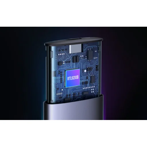 UGREEN CM400 M.2 SSD ház, NVMe, SATA, 10 Gbps, USB-C (szürke) - 4