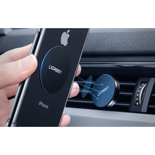 Ugreen LP123 mágneses autós telefontartó lapok, 2 darab (fekete) - 3