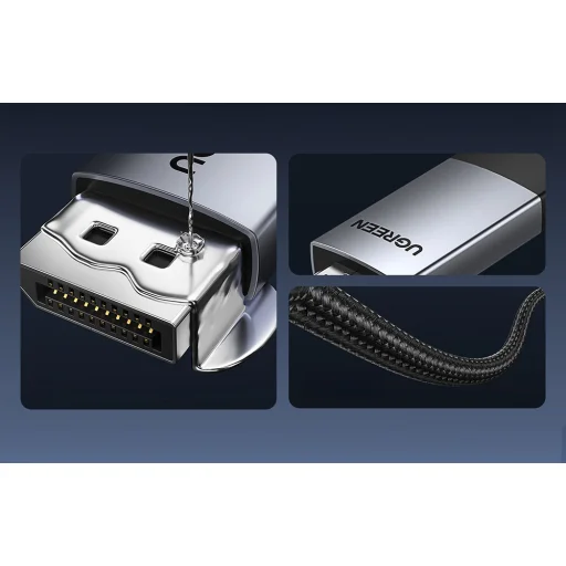 UGREEN DP119 Display Port - HDMI egyirányú kábel, 4K, 2m - 5