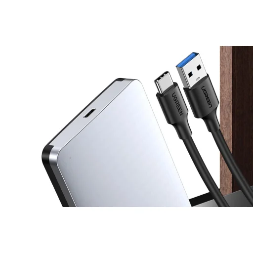 Merevlemez ház 2,5" SATA HDD / SSD Ugreen CM300, 6 Gbps, USB-C 3.1 Gen2 (szürke) - 4