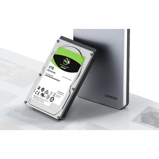 Merevlemez ház 2,5" SATA HDD / SSD Ugreen CM300, 6 Gbps, USB-C 3.1 Gen2 (szürke) - 6