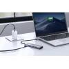 USB-C Hub Ugreen CM511, HDMI 4K 60Hz, 3x USB 3.0 5Gbps, PD 100W (ezüst) - 2