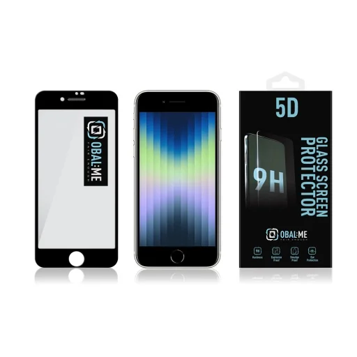 OBAL:ME 5D üvegfólia Apple iPhone 7/8/SE2020/SE2022 Fekete - 3